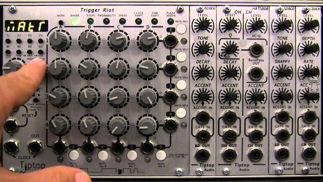 Modular Wild Presents Profile-Tiptop Audio Trigger Riot