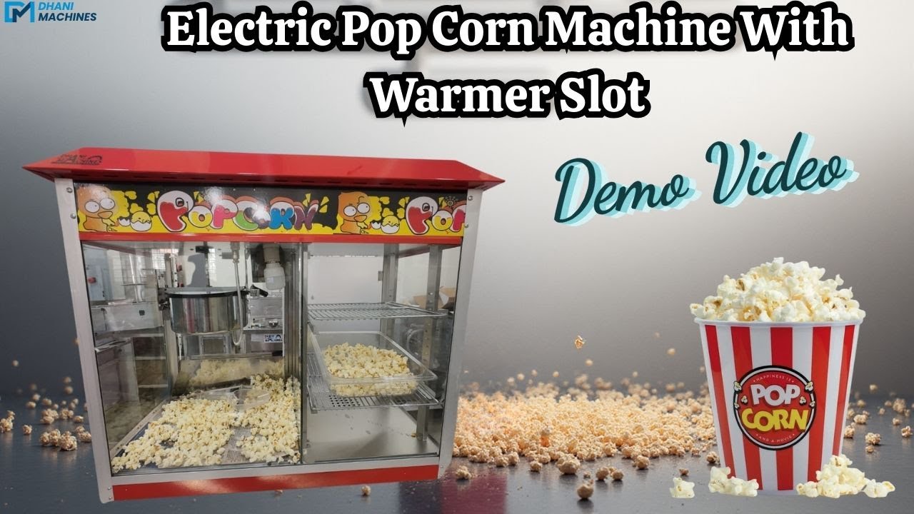 🍿 Popcorn Machine With Showcase | Full Demo | Operation | Features | Dhani Machines
