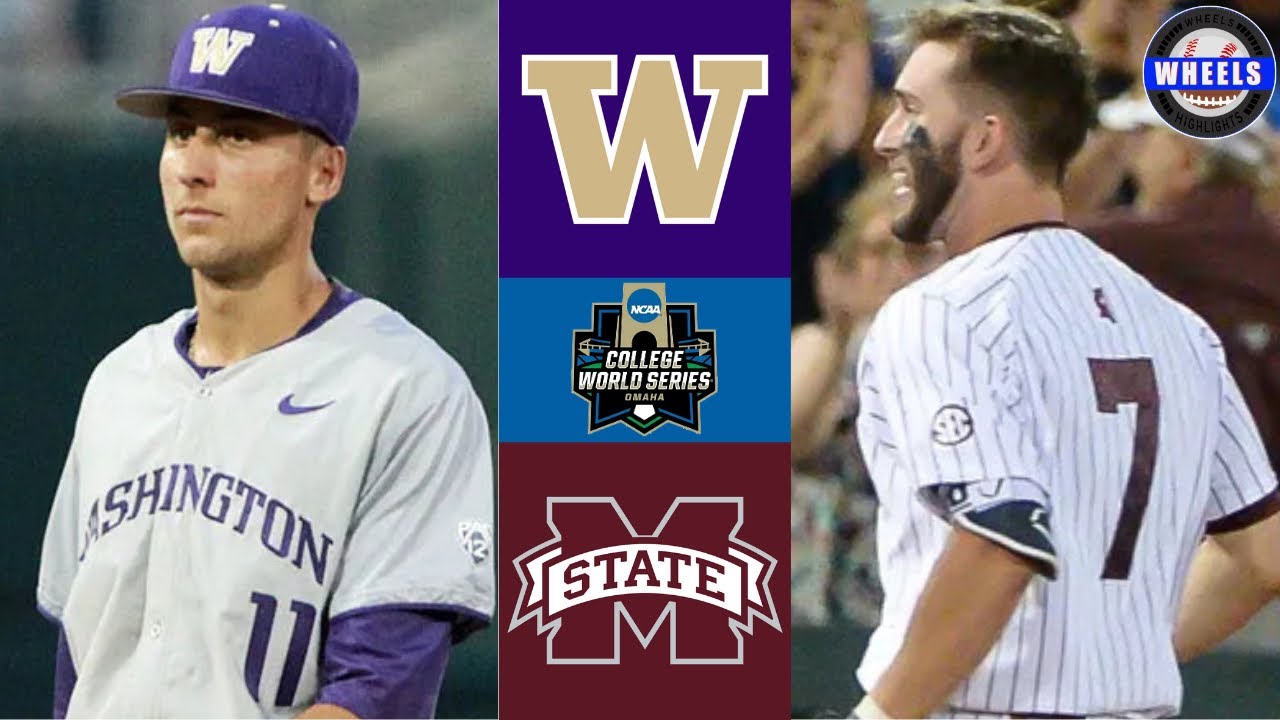 Washington vs Mississippi State | 2018 College World Series | College Baseball Highlights