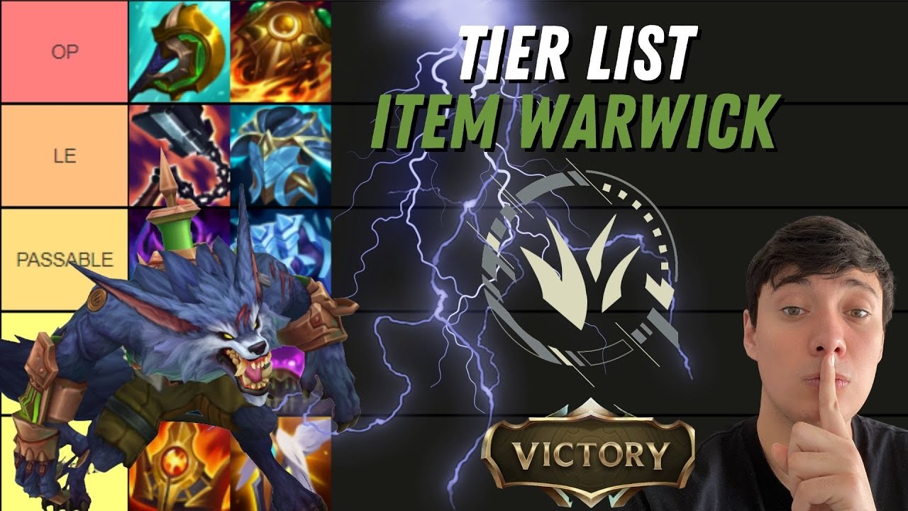 TIER LIST LES MEILLEURS ITEMS SUR WARWICK EN S12 !