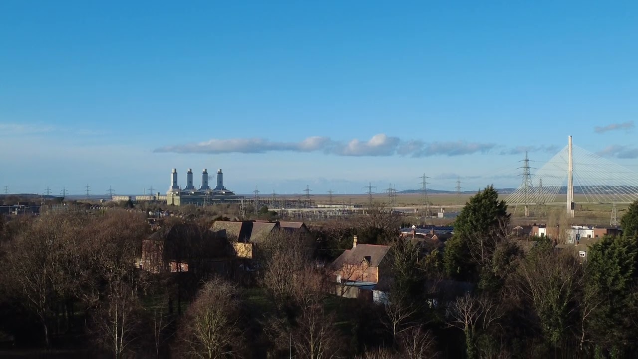 1st Drone flight   Jan 2025, Connahs Quay North Wales, DJI MINI 4K