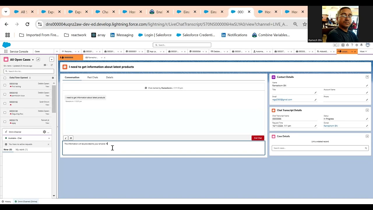 Live chat demo