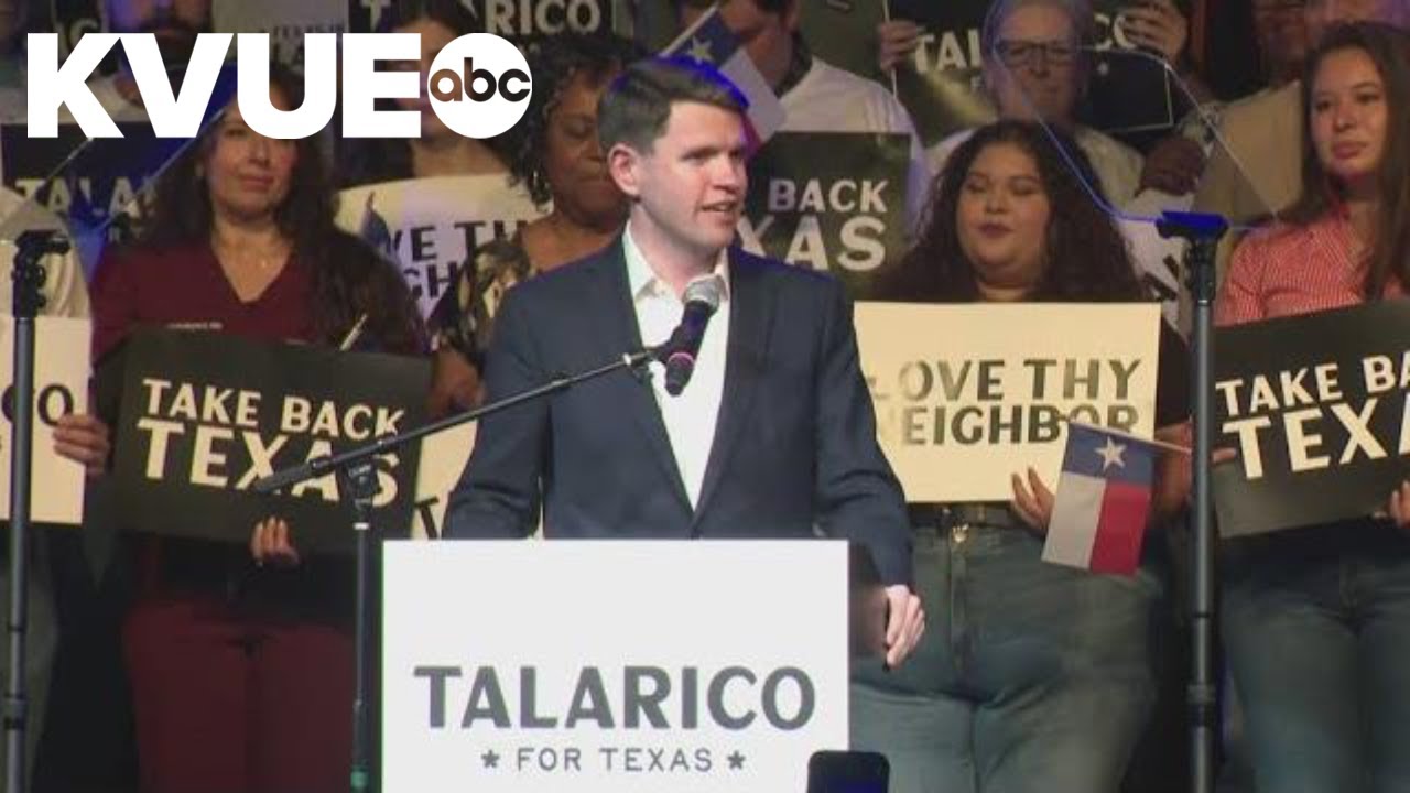 US Senate candidate James Talarico delivers victory speech in Austin
