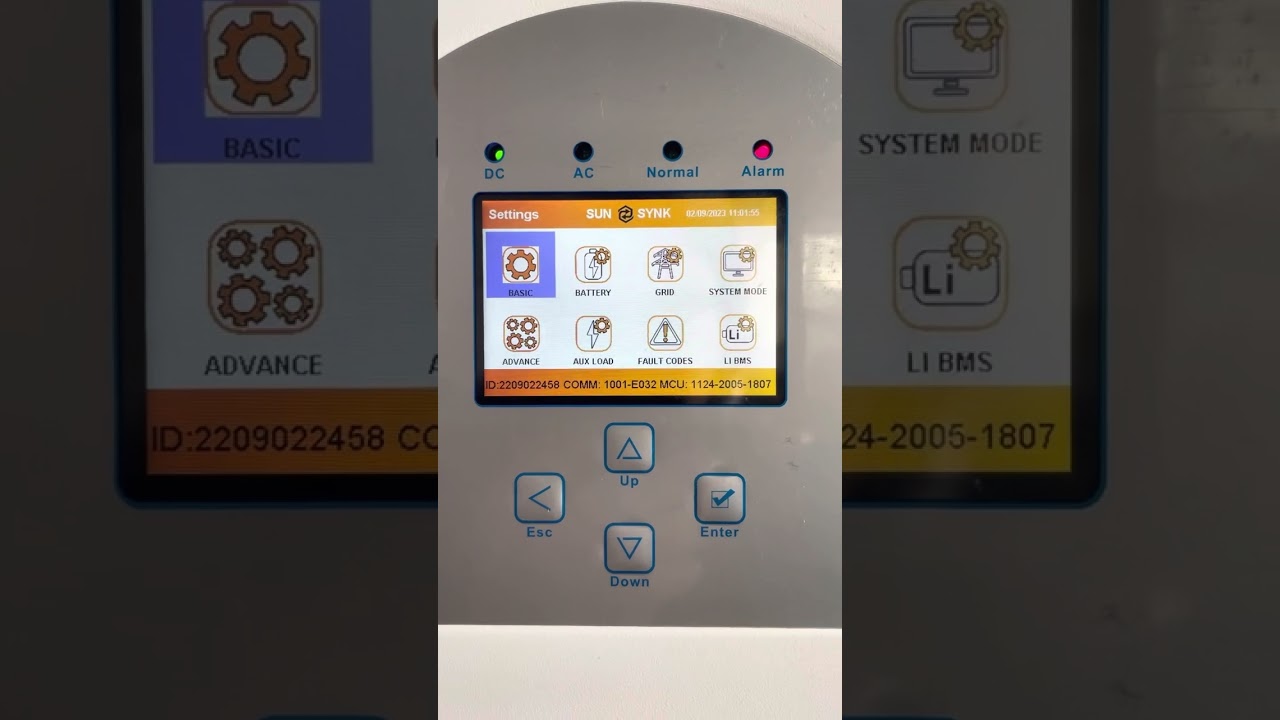 Sunsynk 12kw 3phase can’t change grid mode F34