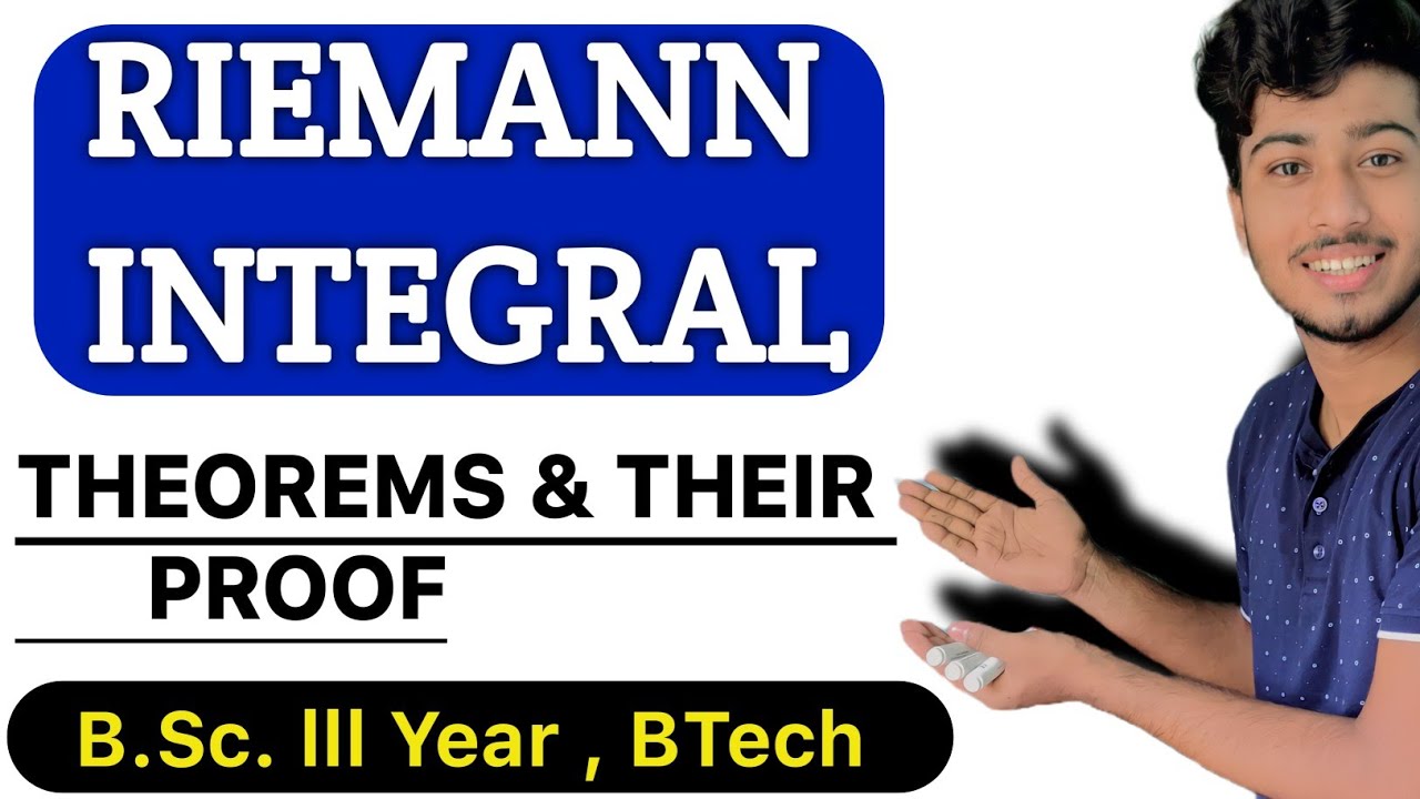 Riemann Integral Theorem & Proof in Hindi B.Sc lll Year, BTech  @ClarifiedLearning