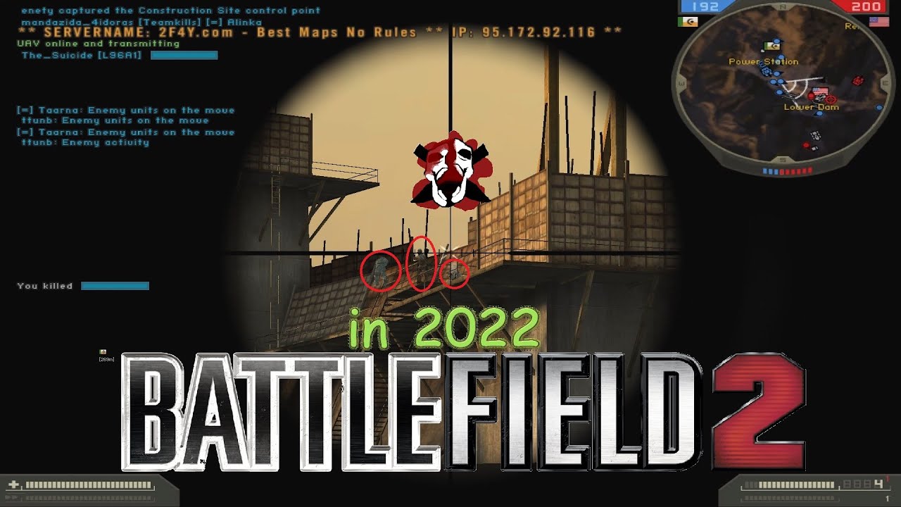 Battlefield 2 in 2022 (139-2F4Y server)