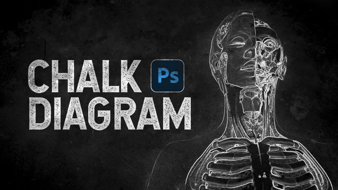Chalk Diagram | Chalk Drawing Effect | Adobe Photoshop