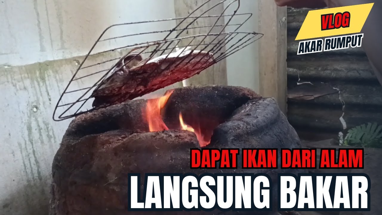 NASI LIWET IKAN BAKAR !! DAPAT IKAN DARI ALAM LANGSUNG GAS BAKAR - BAKAR || VLOG#01