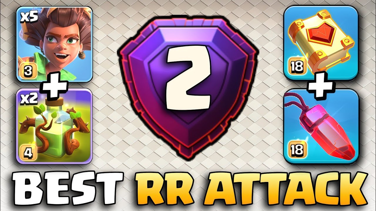 Rank #2 With This RR Strategy — OP RC Charge with Overgrowth & Rage | Clash of Clans