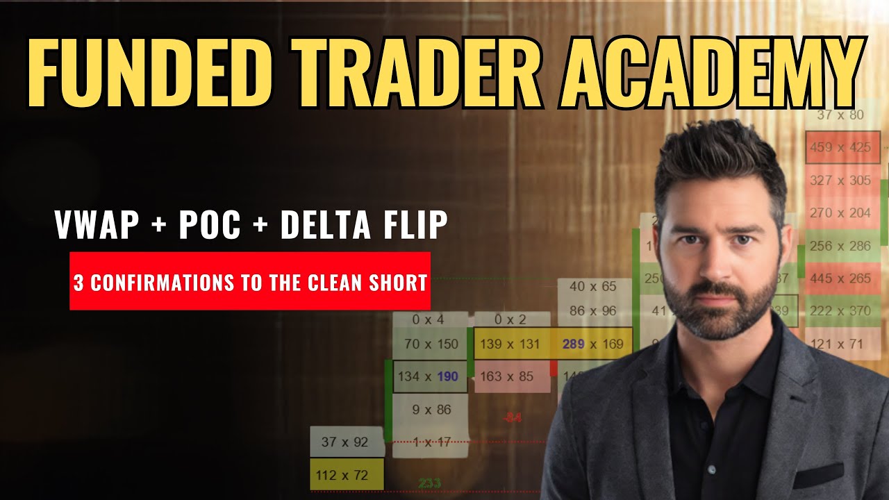 Inside Our Live Trading Room | POC + VWAP Confluence → Delta Flip Short