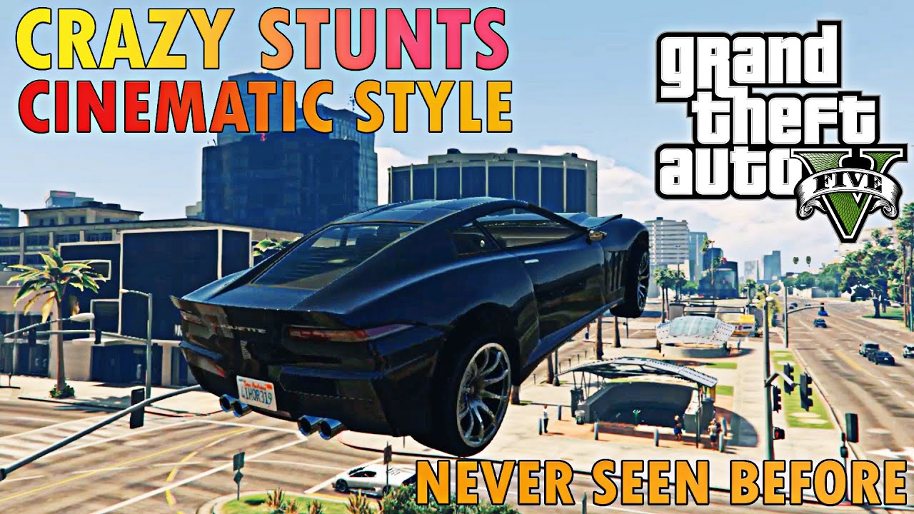 GTA 5 - Crazy Stunts Compilation I Cinematic Style I PC I Slow Motion Stunts I Using Rockstar Editor