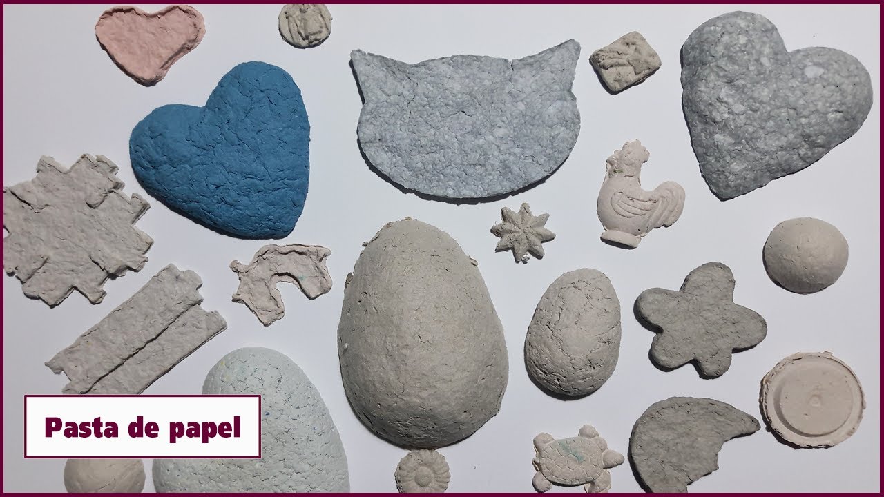 Como fazer pasta de papel com caixa de ovos (para adornos, embelezamentos ou tipo plasticina)