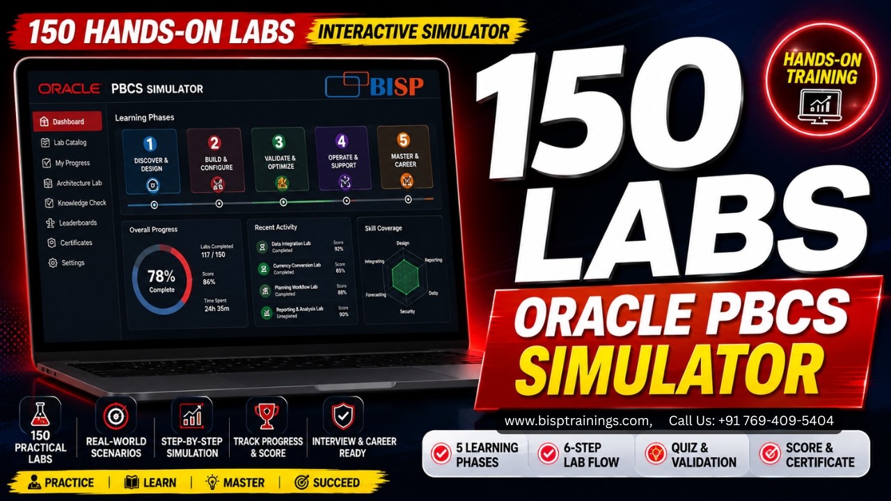 Oracle PBCS Simulator 150 Hands-On Labs to Master EPM Planning (Full Walkthrough)