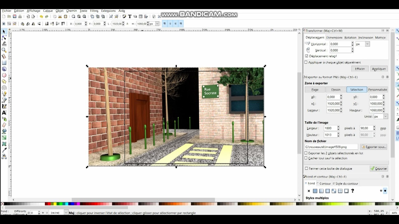 RECADRER UNE IMAGE INKSCAPE