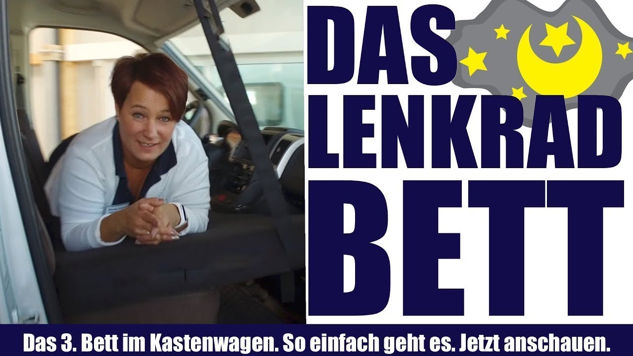 Das Lenkradbett für Wohnmobil und Kastenwagen vorgestellt.