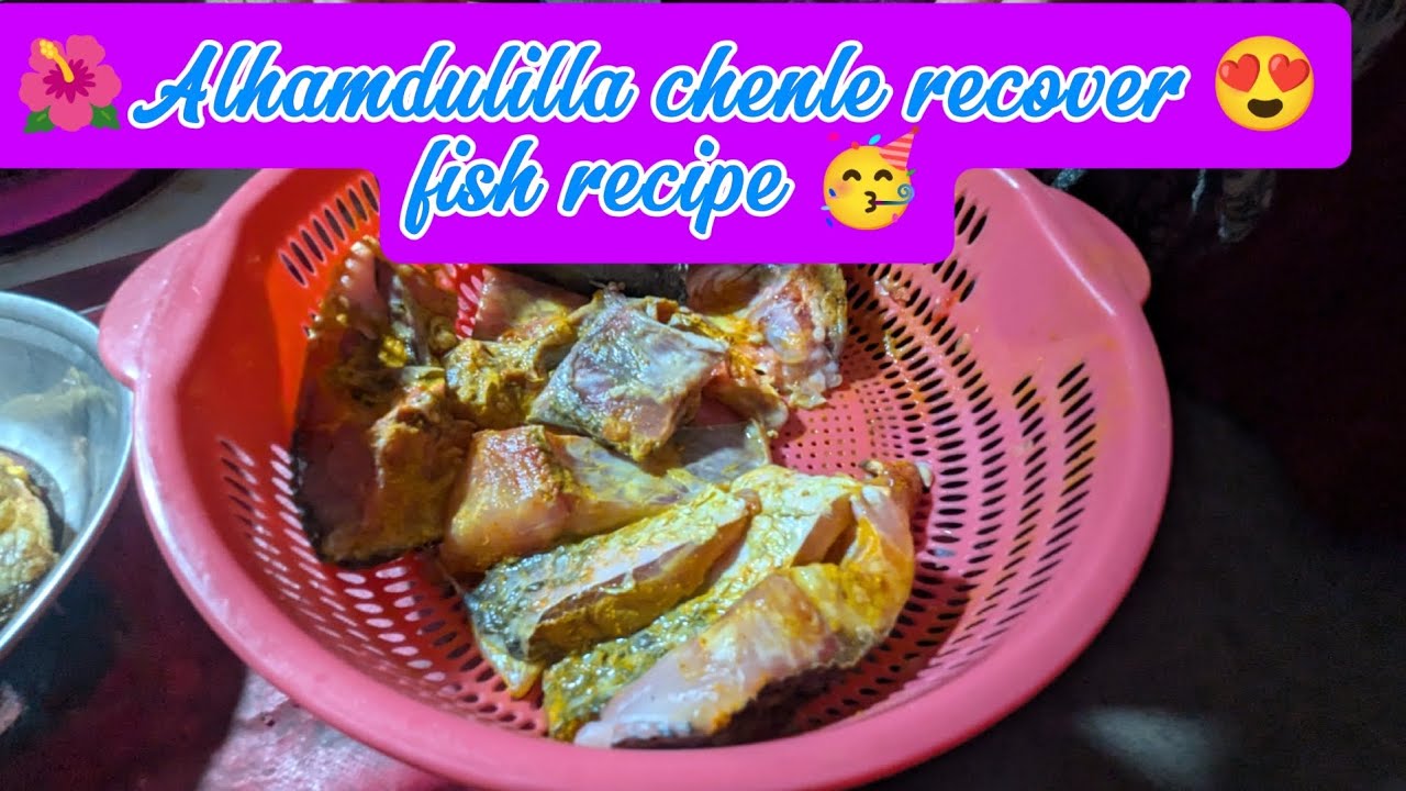 Alhamdulilla chenle recover hogya fish recipe vlog 