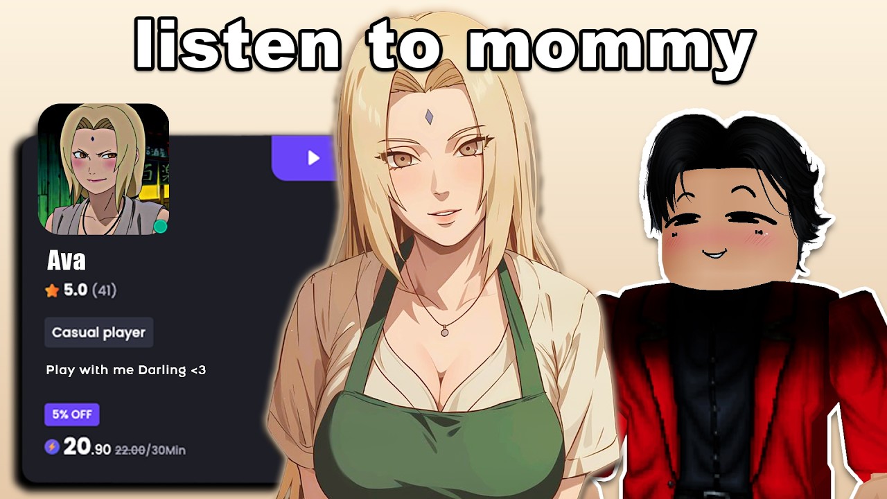 I PURPOSEFULLY Hired a Dommy Mommy to Play Roblox With me