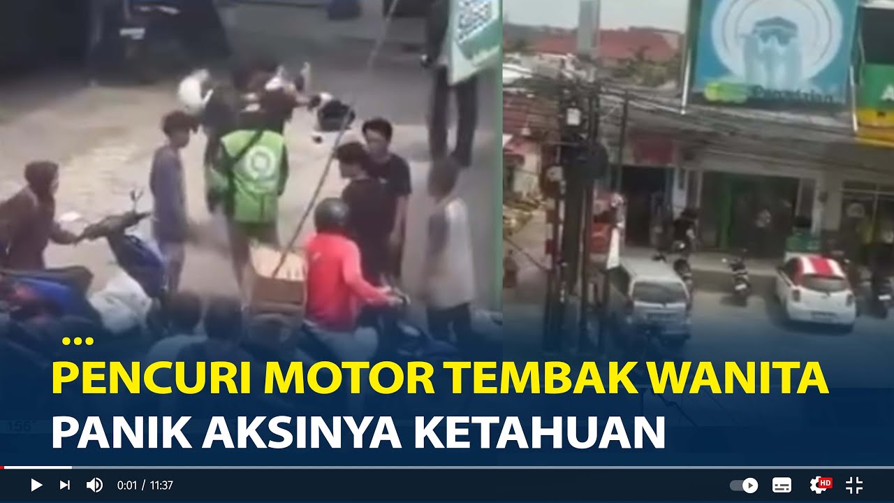 Viral Pencuri Motor Tembak Wanita di Palembang, Panik Aksinya Ketahuan