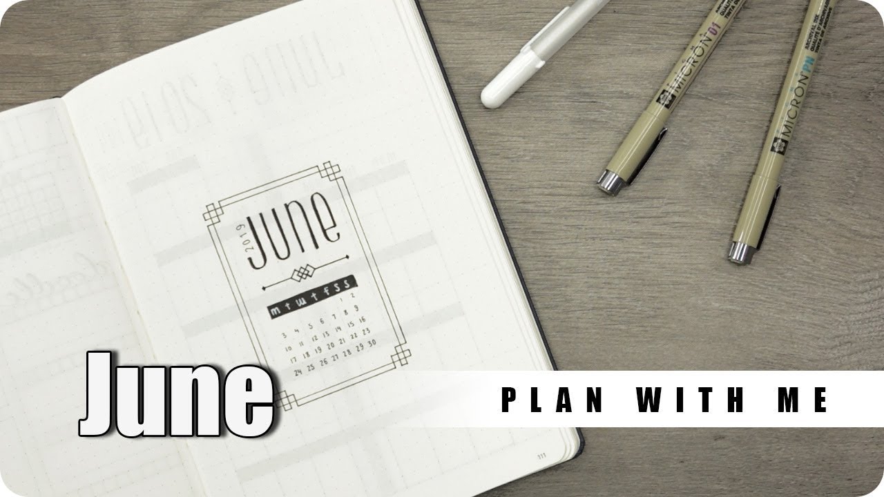 Bullet Journal Setup - June Plan With Me - Minimalistic