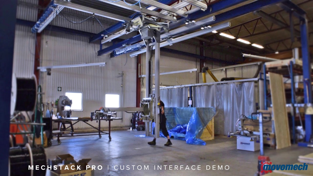 Lifting manipulator demo, AUTOMOTIVE PART assembly - Movomech Mechstack Pro&trade;