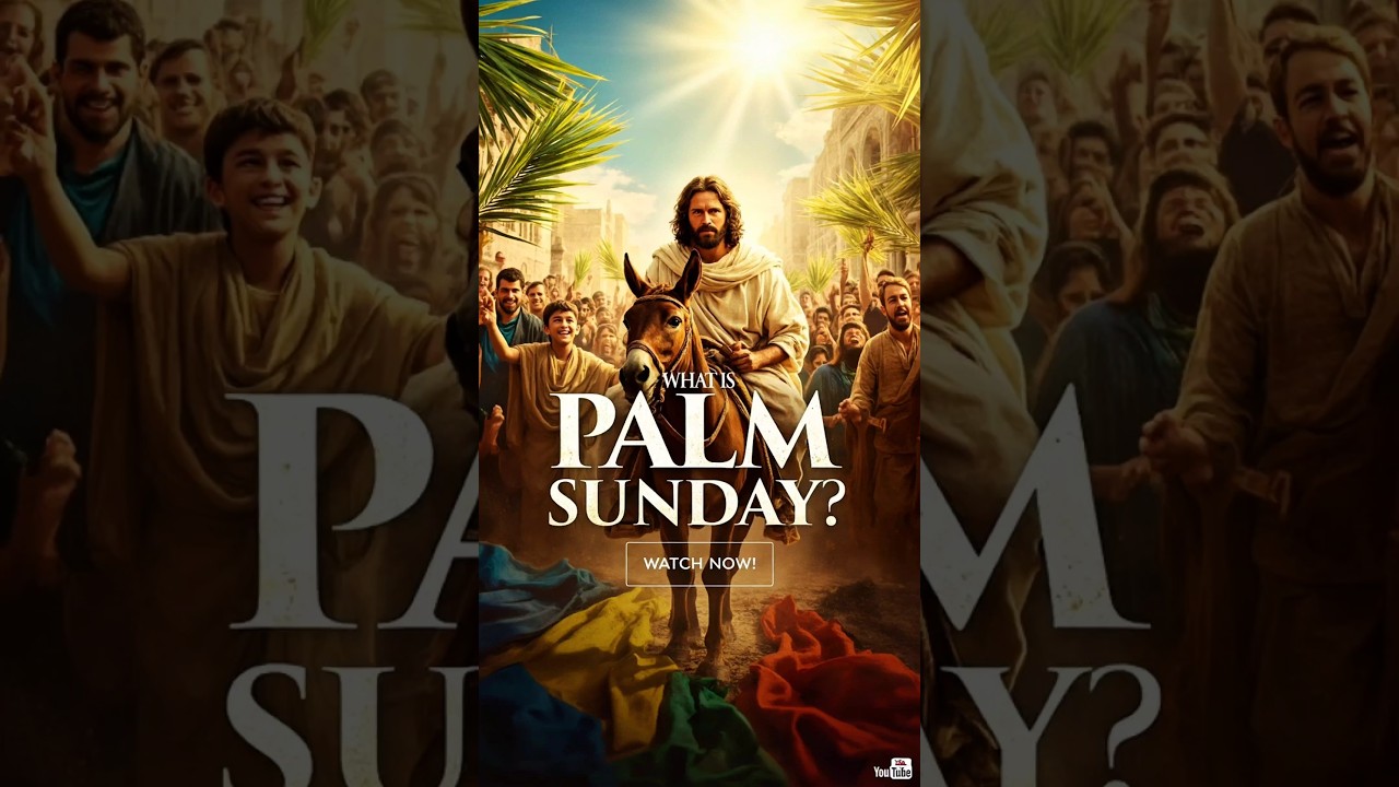 ✝️ What is Palm Sunday? Jesus' Triumphant Entry into Jerusalem 🌿 #jesus #bible #palmsunday #hosanna