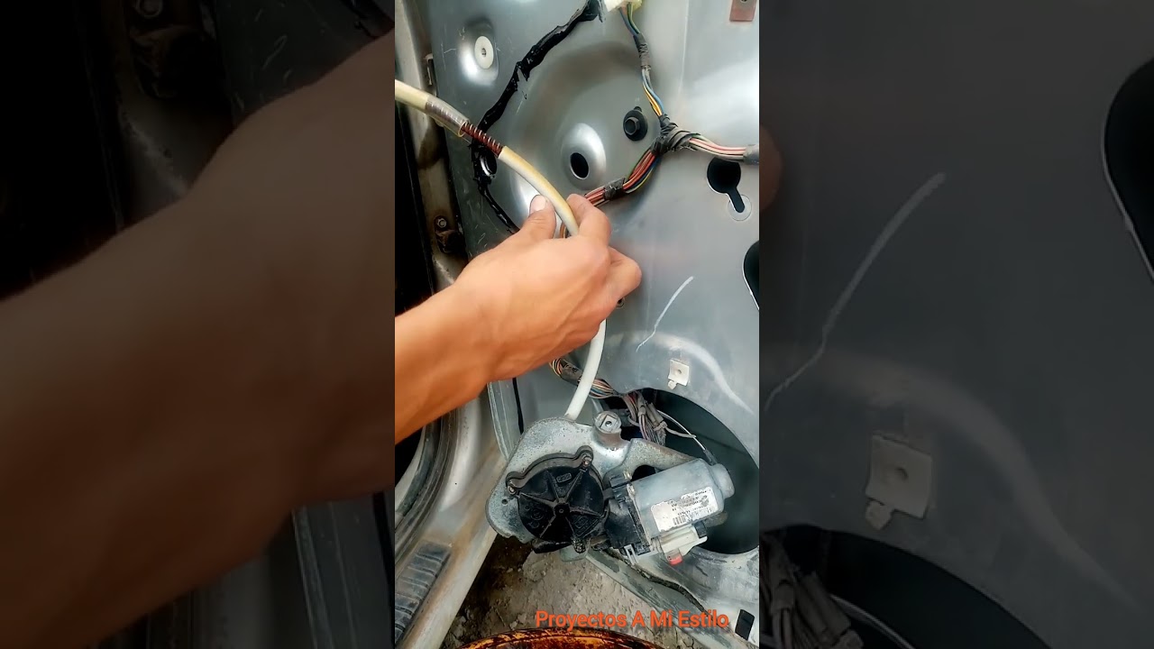 REPARACIÓN DE ELEVADOR ELÉCTRICO MANGUERA GUÍA ROTA EN PUERTA JEEP LIBERTY