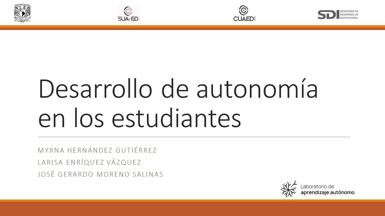 Desarrollo de autonomía en los estudiantes