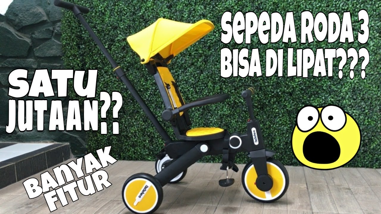 UNBOXING BEBEHOO GEN 2  3 in 1 Stroller Sepeda Lipat Anak Roda Tiga/ Folding Trike by XIAOMI