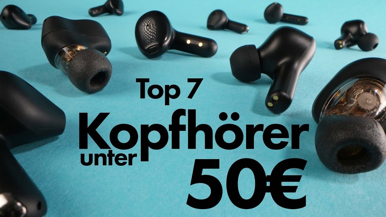 Die 7 BESTEN Bluetooth Kopfh&ouml;rer unter 50&euro;    [Vergleich 2021]