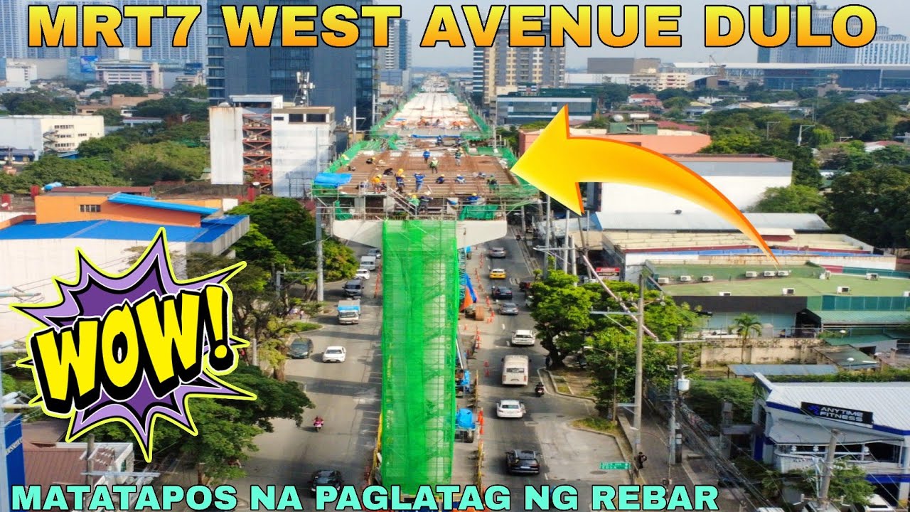 MATATAPOS NA PAGLATAG NG REBAR SA DULO/MRT7 WEST AVENUE DULO UPDATE 