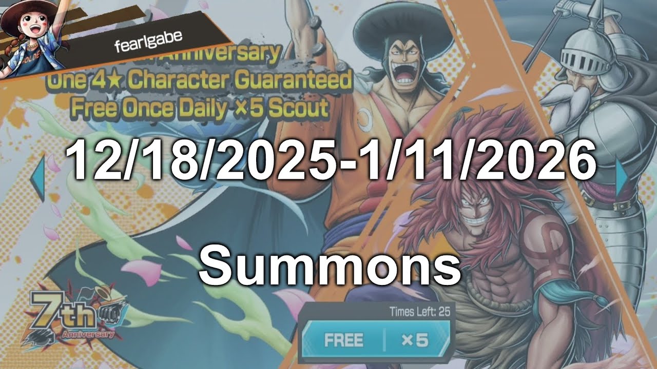 12/18/2025-1/11/2026 Free Daily 4★ Character Summons