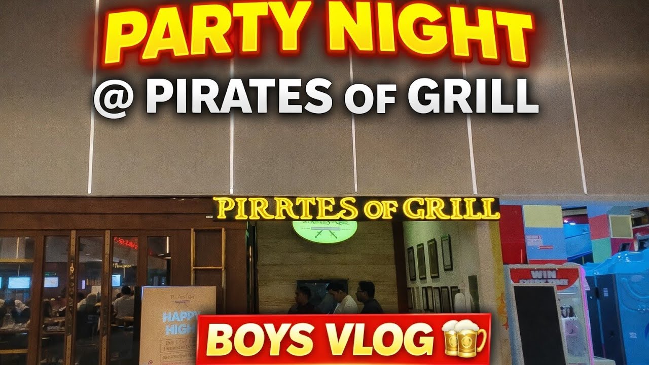 “Boys Night @ Pirates of Grill 🍖🔥 #partyvlogs #boysparty #nightvlogs