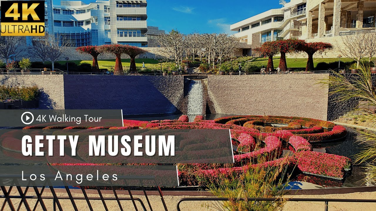 The Getty Museum / 4K Walking Tour / Los Angeles, California / Virtual Tour/ 4K 60 UHD
