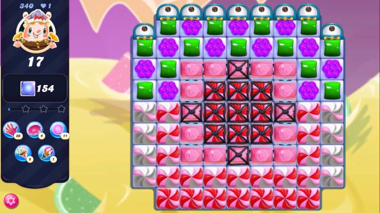 Candy Crush Saga Level 340 (NO BOOSTERS)