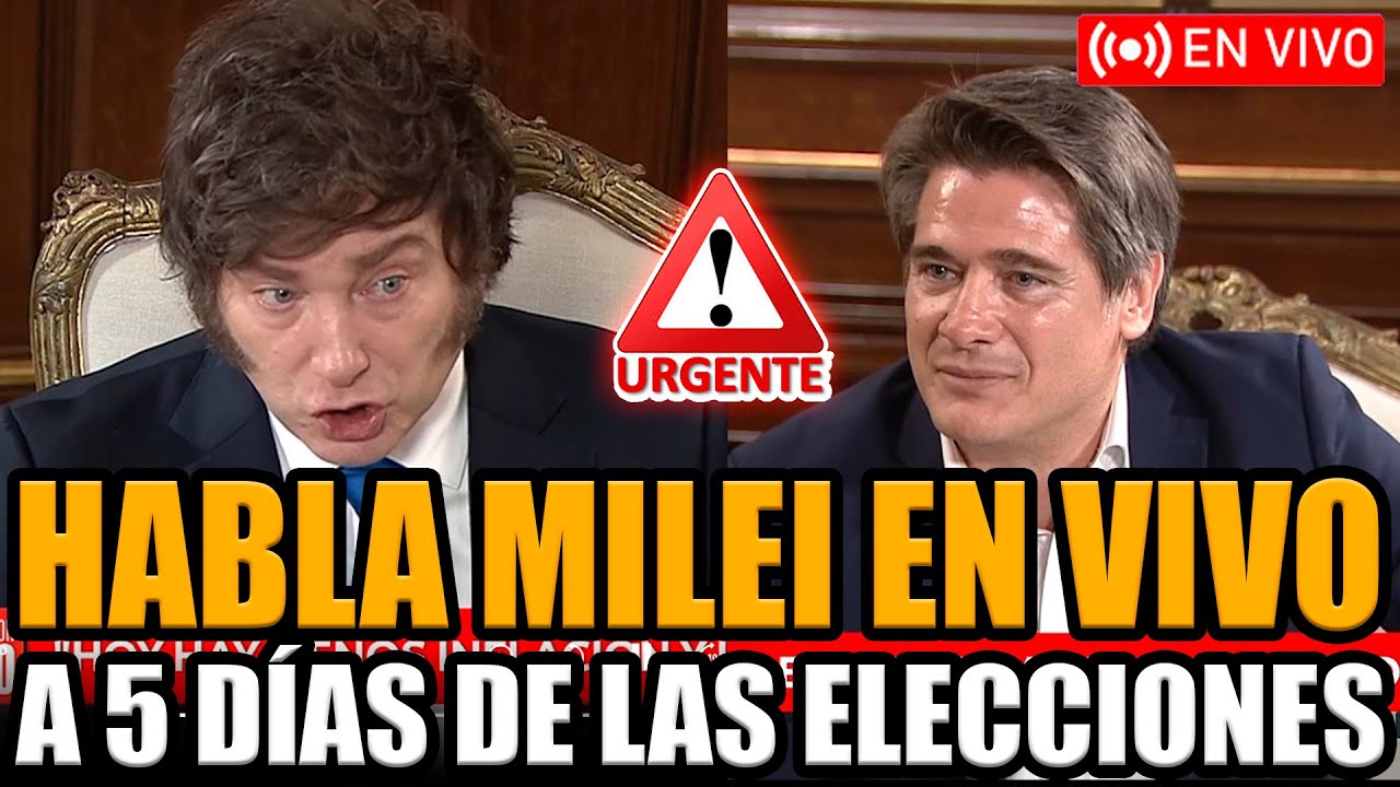 🔴MILEI EN VIVO ROMPE EL SILENCIO A 5 D&Iacute;AS DE LAS ELECCIONES | FRAN FIJAP