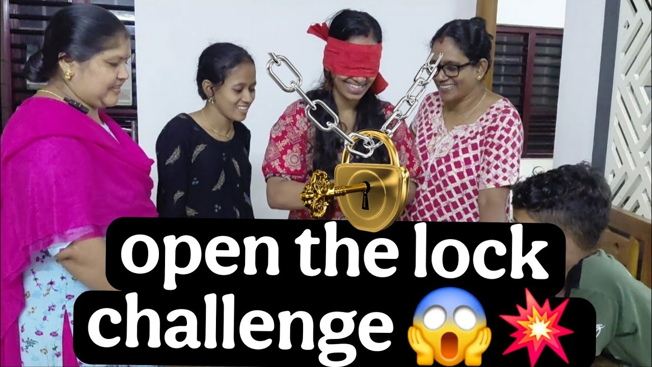 Open the lock challenge 😨🔐 ഒരു മിനിറ്റിൽ ലോക്ക് തുറക്കണം🔓 എങ്ങനെ😱😬