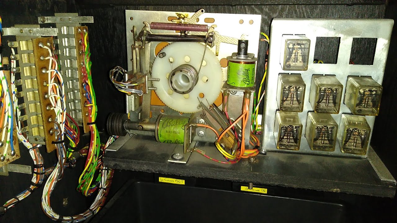 Vintage Bally slot machine payout counter