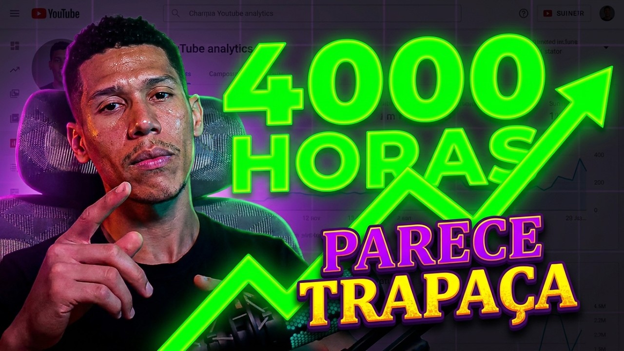 Faça Essas 5 coisas para Bater 4000 HORAS no YOUTUBE