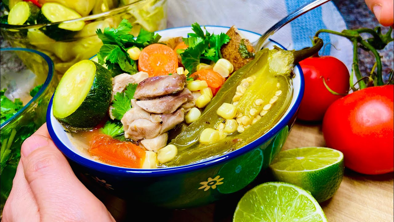 Caldo de Pollo: My Mexican Chicken Soup -Packed w/ Protein & Veggies