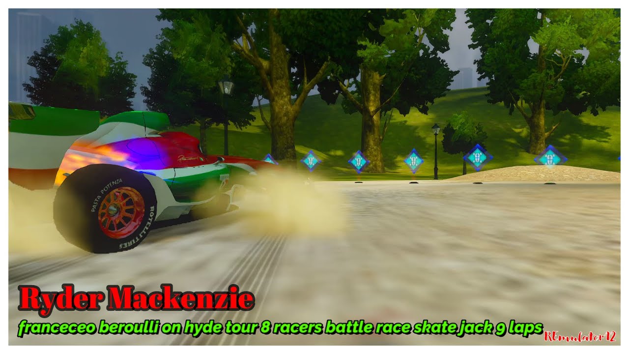 Cars 2 The Video Game | Francesco Bernoulli - Battle Race (Skate Jack) | Hyde Tour 9 Laps