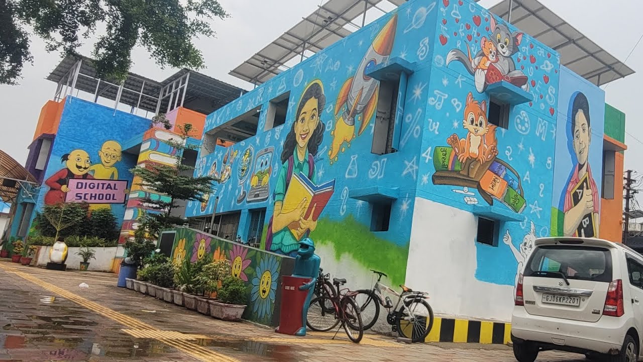 Colourful School PM SHRI CHAKLASI BRANCH #school #colourful 