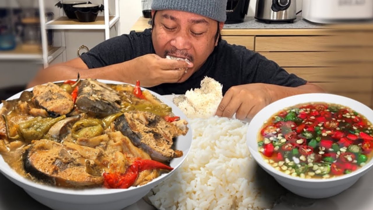 SINAING NA MATAMBAKA /TAMBAKOL TUNA NA MAY LIEMPO AT MARAMING SILI! Filipino Food. Mukbang & Recipe.