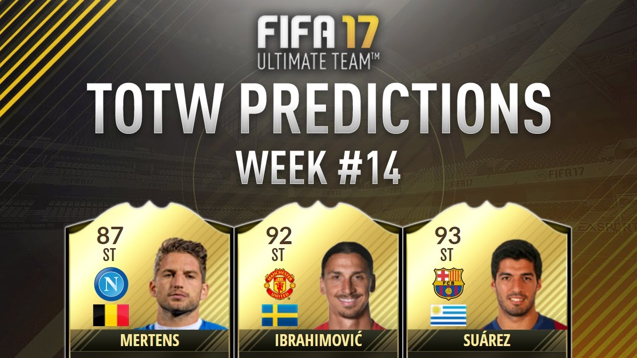 Fifa 17 TOTW Predictions #14 Ft. IF Ibrahimovic, IF Suarez, SIF Mertens & More! -