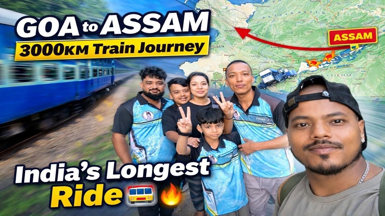 14 April 2026 GOA to ASSAM 😱 3000KM Train Journey | India&rsquo;s Longest Ride 🚆🔥