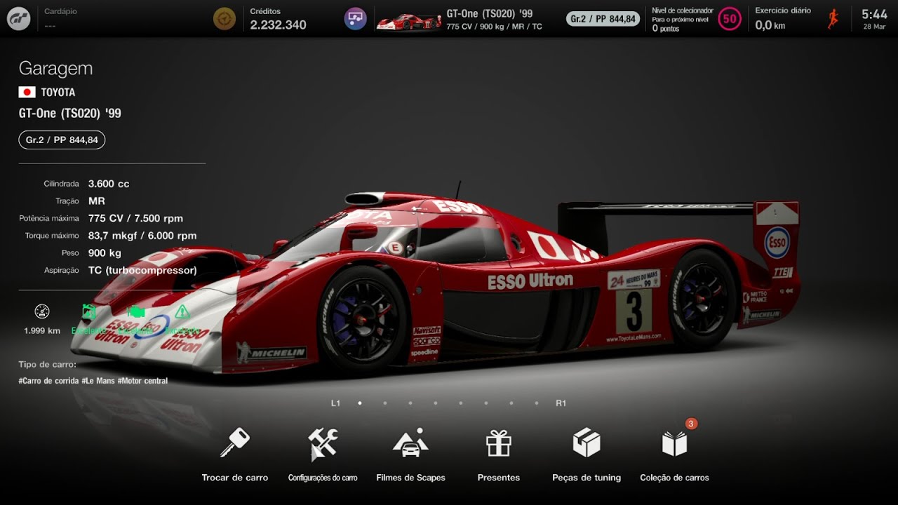 GT7 - Update 1.44 - Buying the Toyota GT-One (TS020) &acute;99 | Price