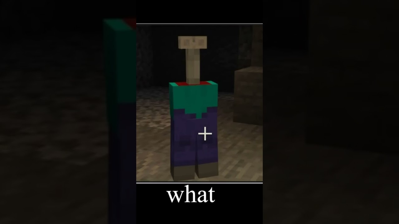 Scary zombie in Minecraft #Shorts