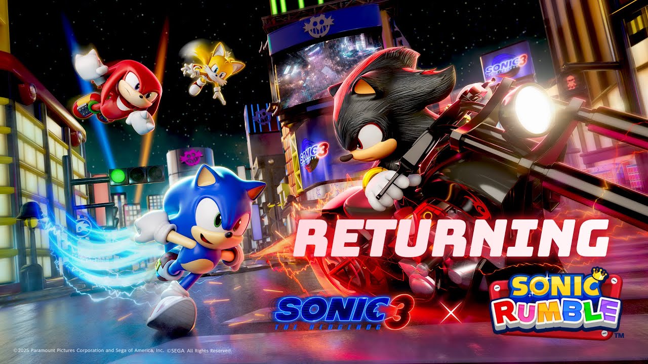 Sonic Rumble &ndash; Возвращение кроссовера &laquo;Соник в кино 3&raquo;