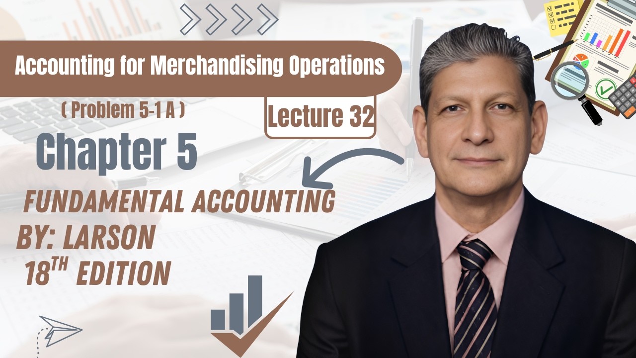 Chapter 5 | Problem 5-1A | Journal Entries |Fundamental Accounting  Larson, 18th Edition