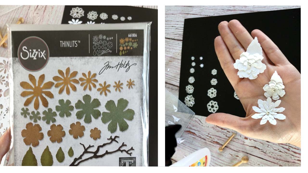 Flores con Troquel Sizzix 661806 Tim Holtz