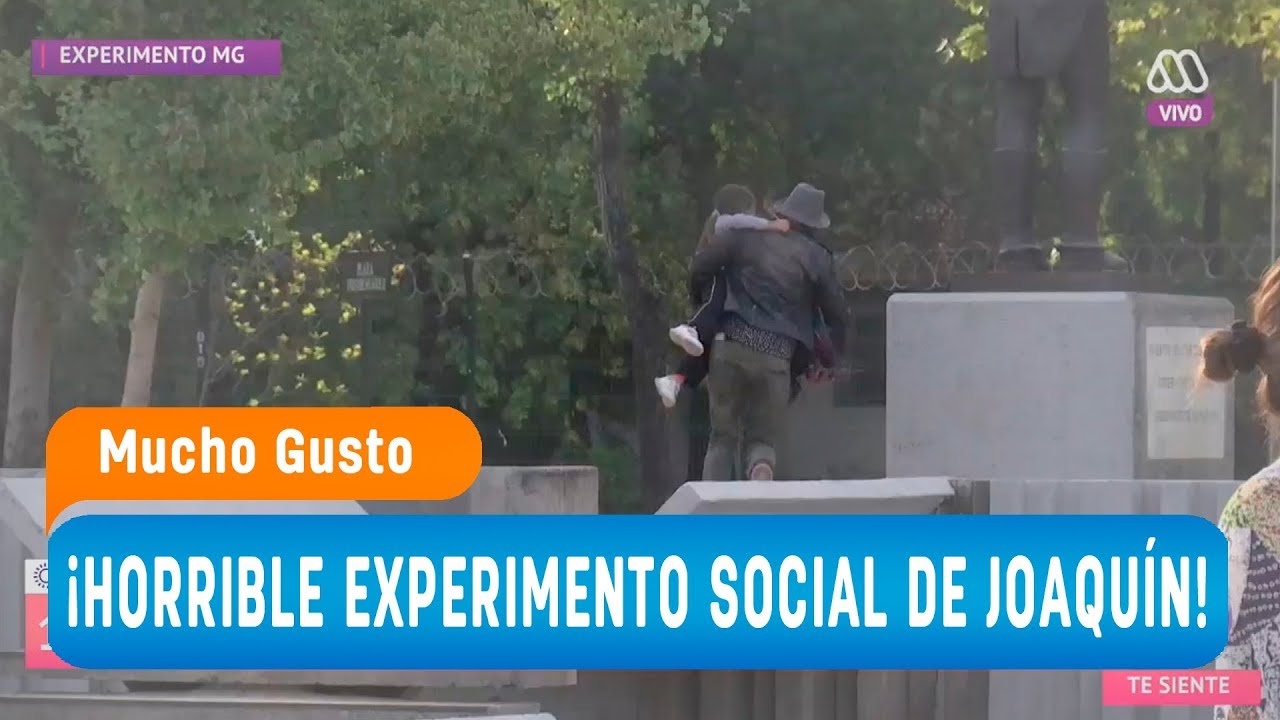 Joaquín hizo un horrible experimento social con niños - Mucho gusto 2018
